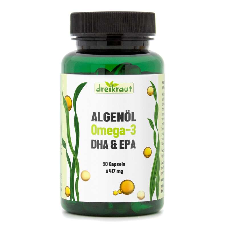 Omega3 Algenöl Kapseln kaufen DHA EPA Vegan