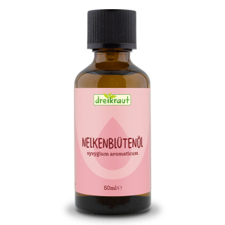 Nelkenöl Bio, Nelkenblütenöl, ätherisch, 100% naturrein 50 ml