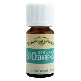 Zirbenöl Bio, Zirbelkiefer, 100% naturrein, ätherisch, Wildsammlung, 10 ml