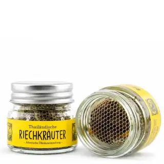 Thailändische Riechkräuter dreikraut im Glas