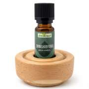 Tropfschale aus Zirbenholz mit Zirbenöl 10ml